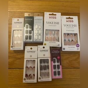 KISS Voguish Fantasy and imPRESS Press On Nail Sets